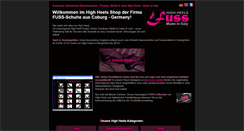 Desktop Screenshot of fuss-high-heels.com